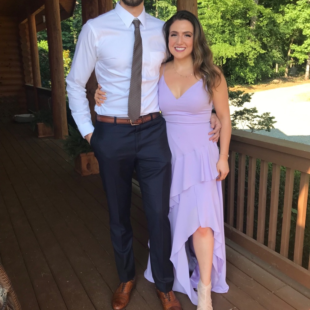 Calvin Klein gown!